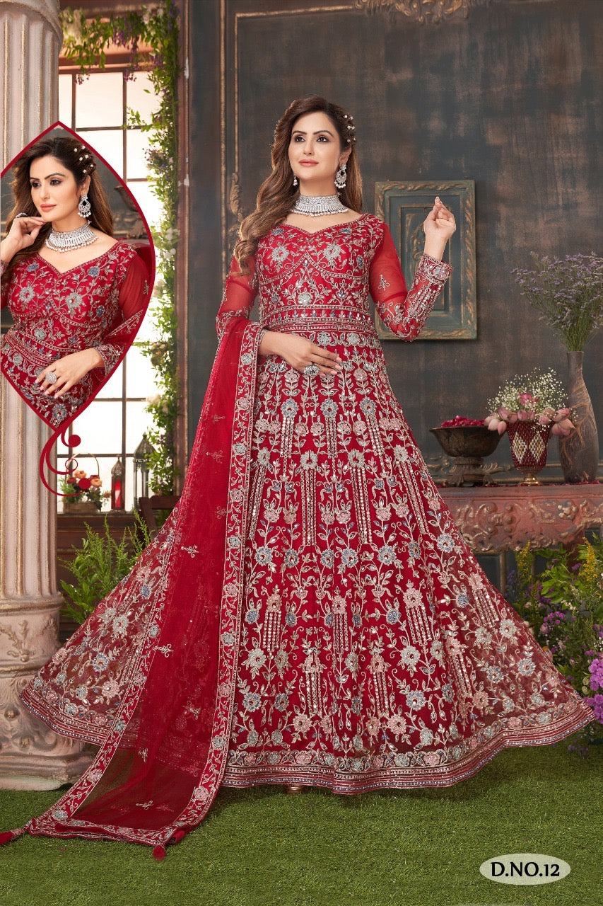 Red Indian Gown Size Size Large 40" Chest, Medium 38" Chest