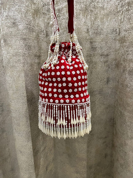 Red Velvet Potli bag